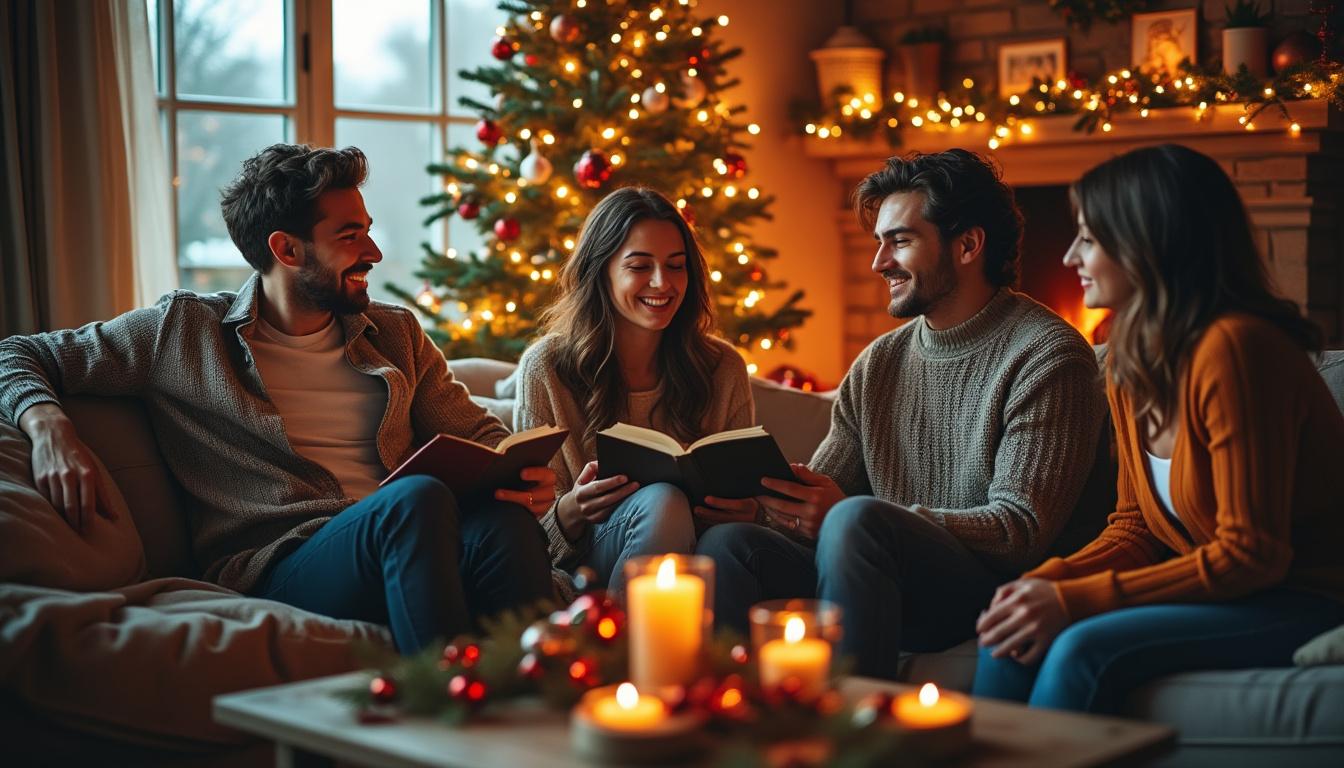 lisez des poèmes d'amour pour noël et laissez-vous toucher par des mots chaleureux qui célèbrent la magie des fêtes et les sentiments sincères.