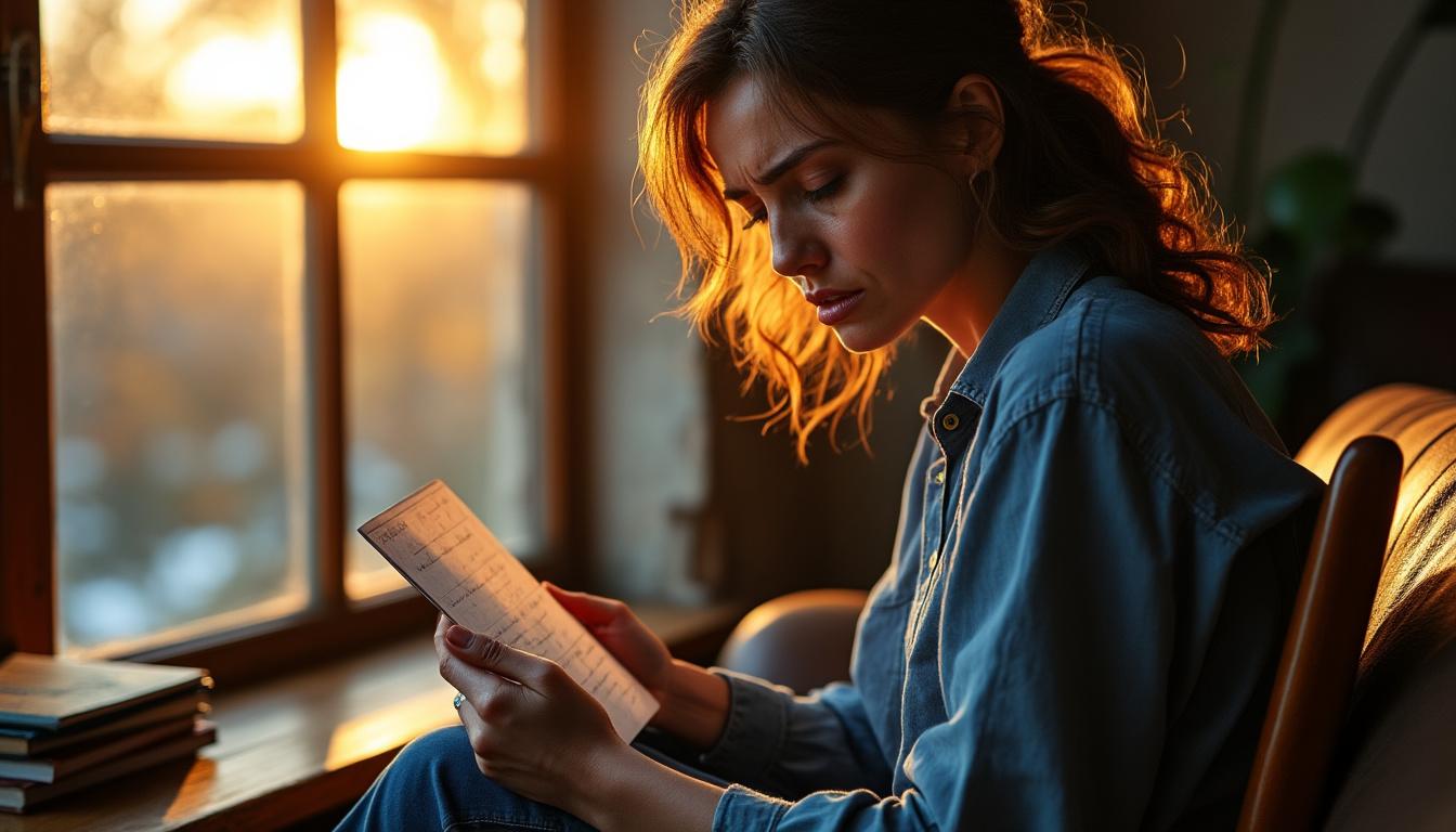 découvrez comment une femme trahie puise sa force dans une lettre bouleversante pour affronter l'infidélité, exprimer ses émotions et retrouver confiance après la douleur.