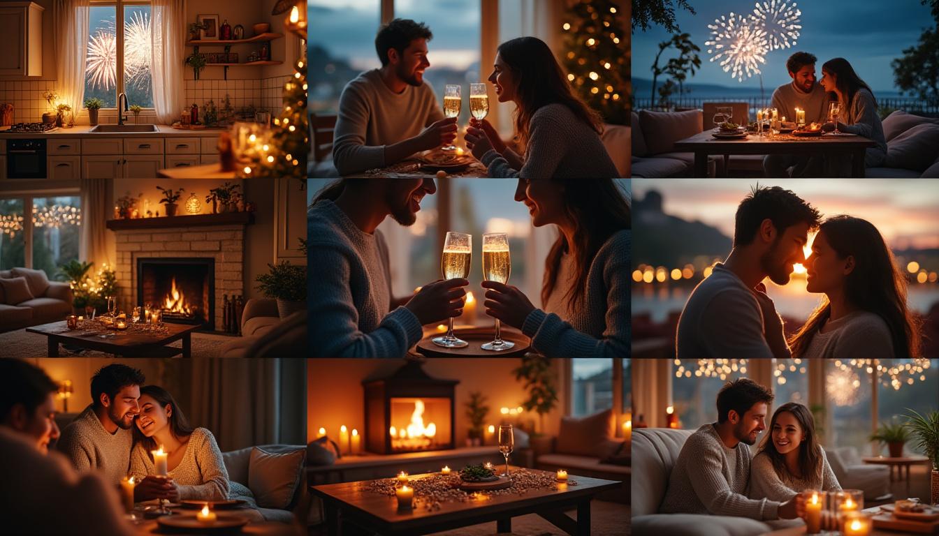 découvrez le top 10 des activités romantiques à faire à la maison pour célébrer un nouvel an inoubliable en amoureux.