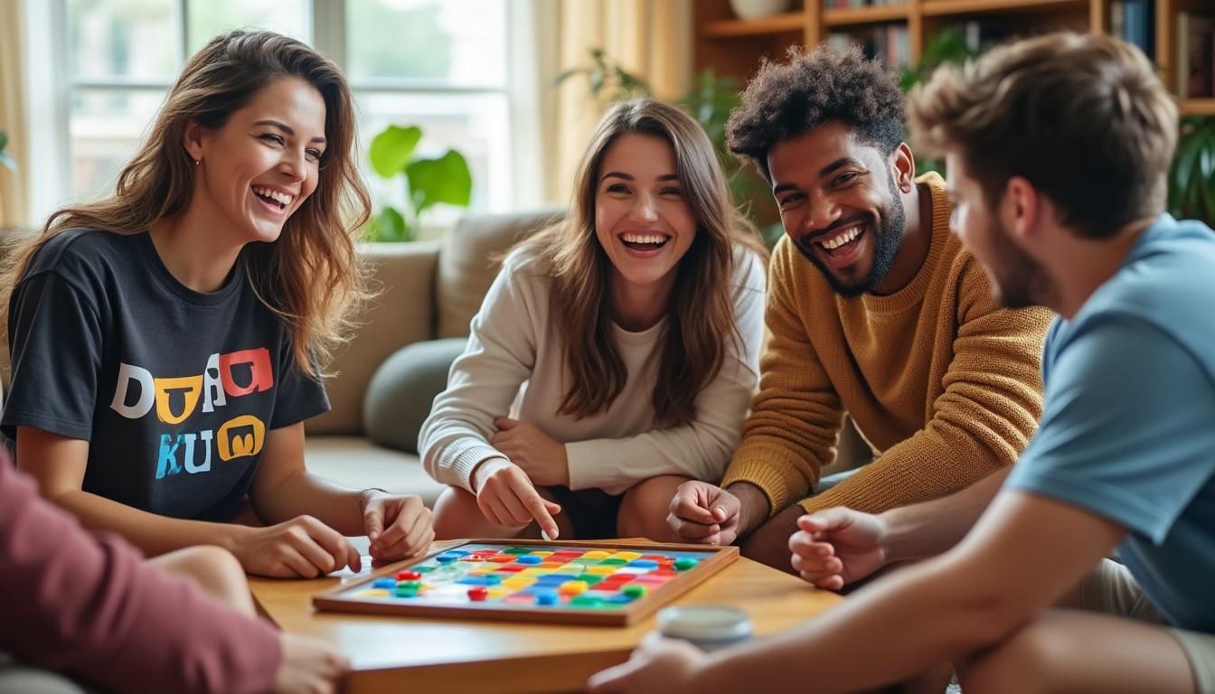 découvrez 'le jeu : qui de nous deux amis', un incontournable des jeux de société modernes, parfait pour des moments conviviaux entre amis et en famille.