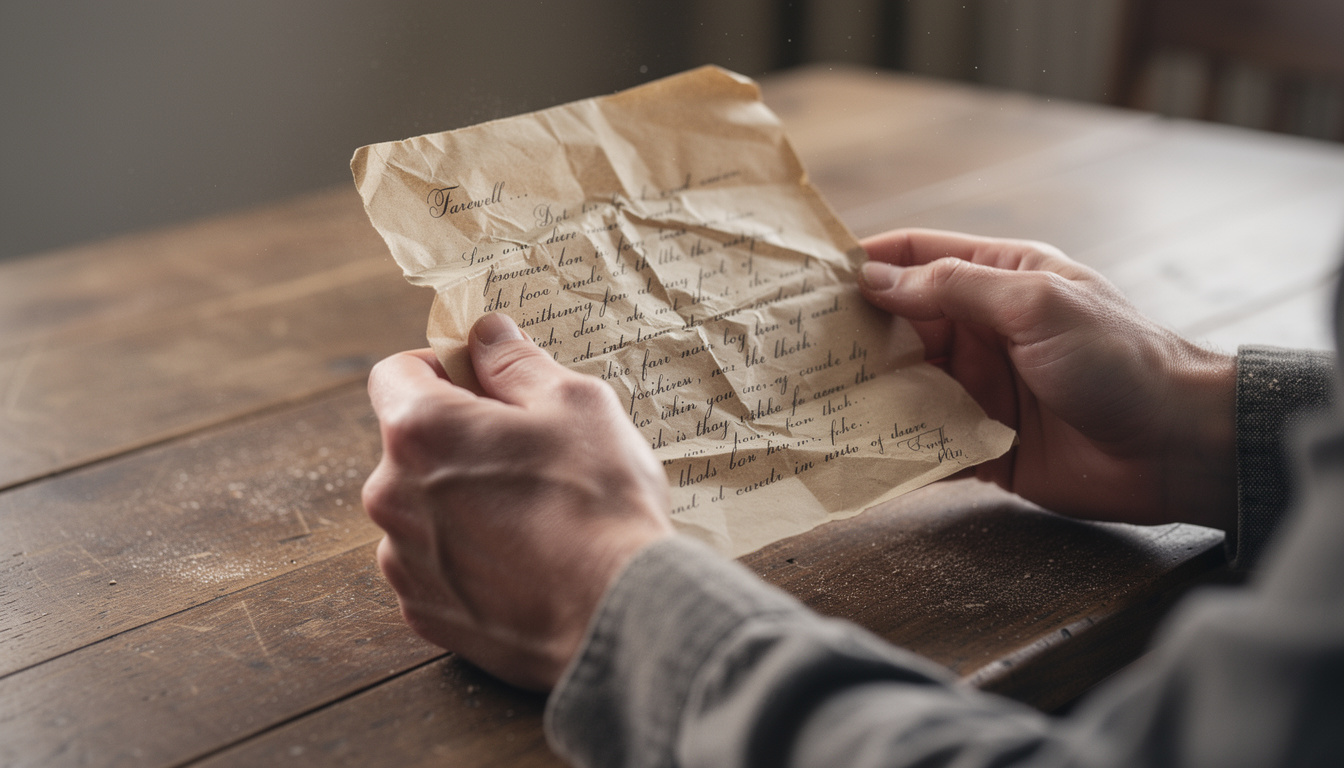 découvrez pourquoi une lettre d'adieu émouvante joue un rôle essentiel dans le processus de deuil, aidant à exprimer ses émotions et à trouver la paix intérieure.