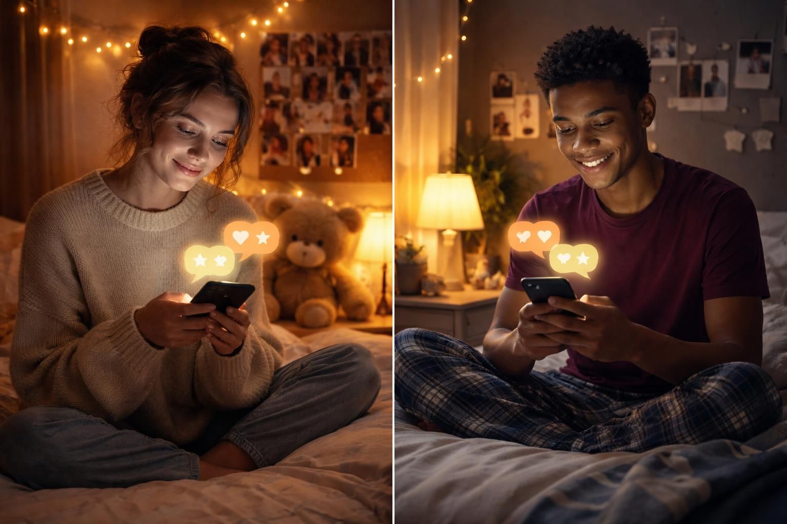 envoyez des sms chaleureux pour souhaiter une bonne nuit à vos amis et créer des souvenirs précieux qui renforcent votre amitié.