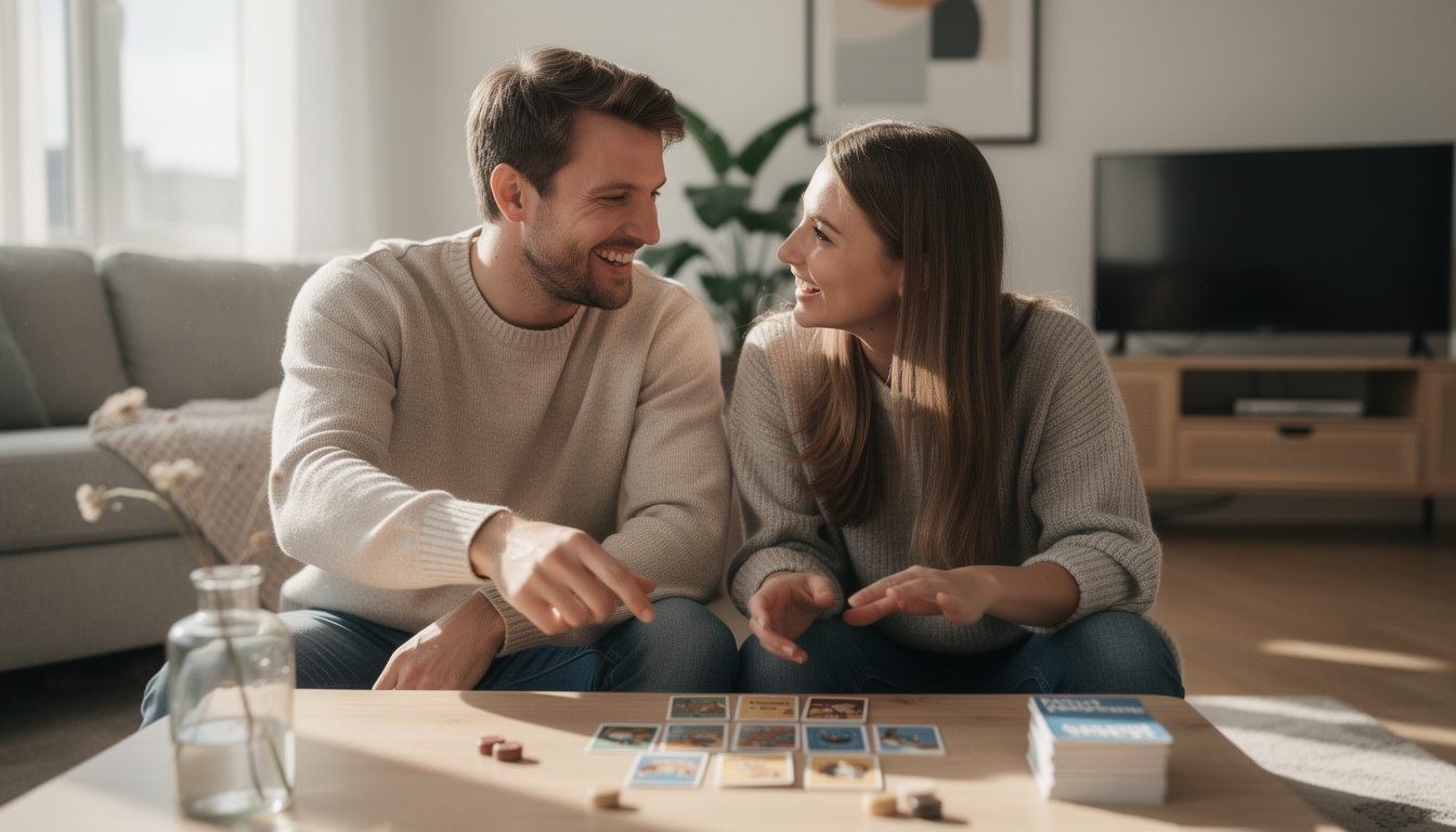 Le jeu : qui de nous deux couple, un outil pour améliorer la communication