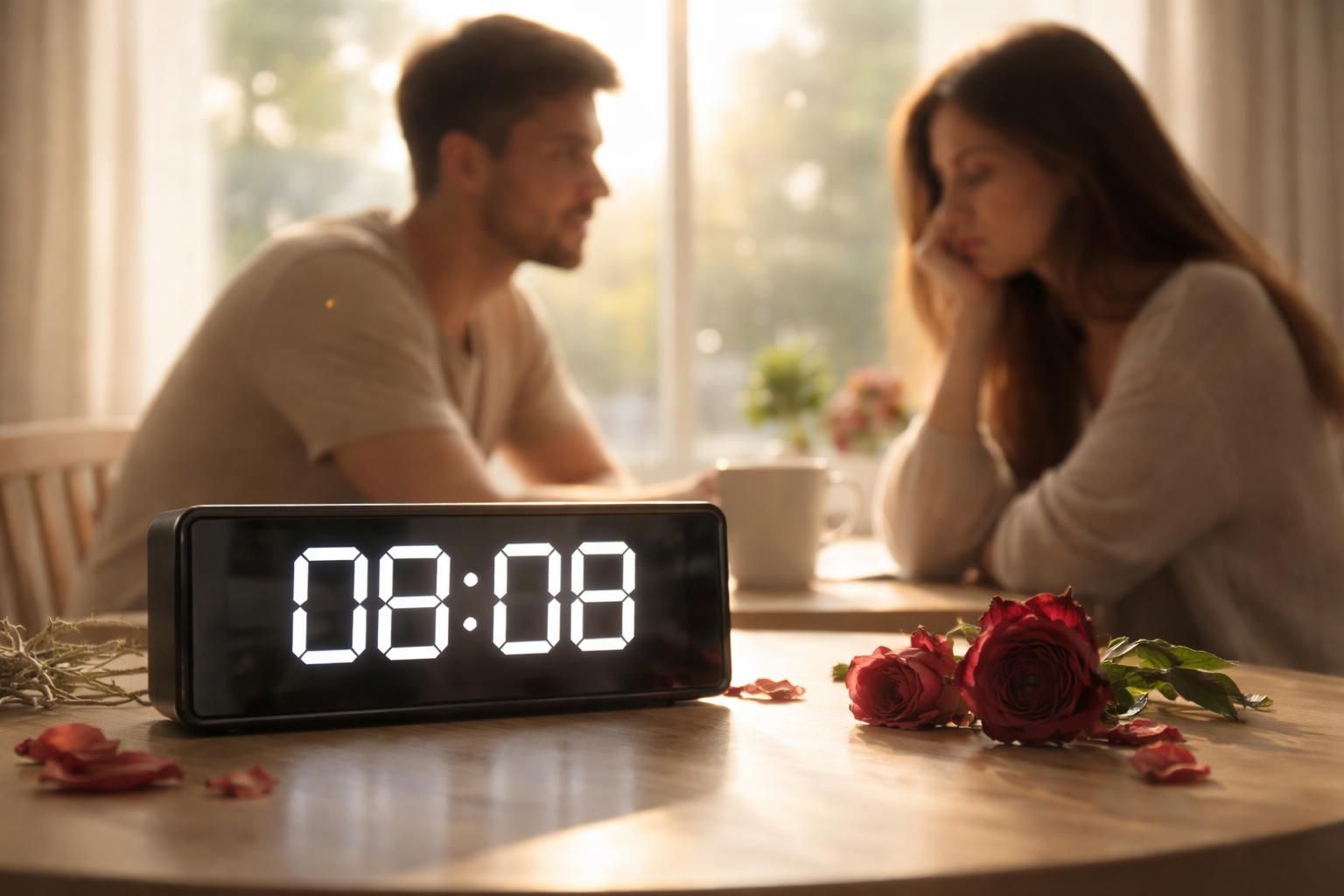 découvrez la signification de l'heure miroir 08h08 en amour : signe d'un amour sincère ou d'une possible désillusion sentimentale ? analyse et conseils.