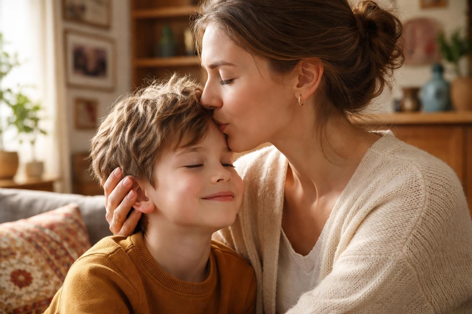 Comprendre la signification des bisous sur le front dans notre culture